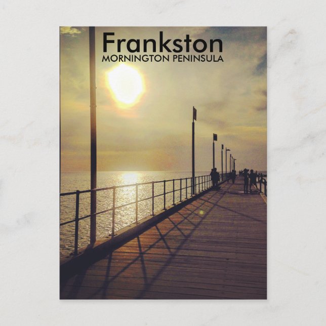 Frankston Pier, Victoria, Australien Postkarte (Vorderseite)