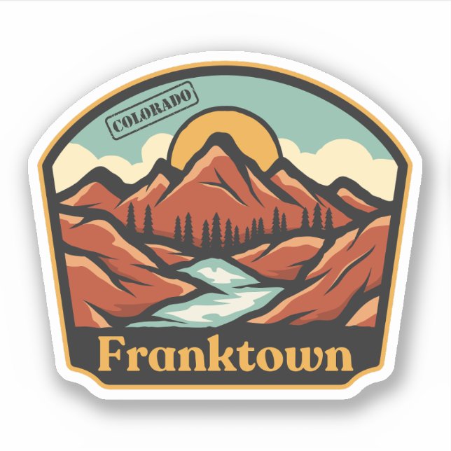 Franktown, Colorado Sticker (Vorderseite)