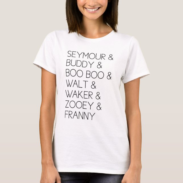 Franny Zooey Glasfamilien-Geschwister-T-Shirt T-Shirt (Vorderseite)