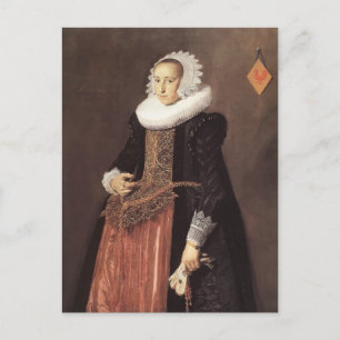 Frans Hals - Portrait von Aletta Hanemans Postkarte