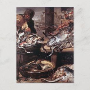 Frans Snyders - Der Fishmonger Postkarte