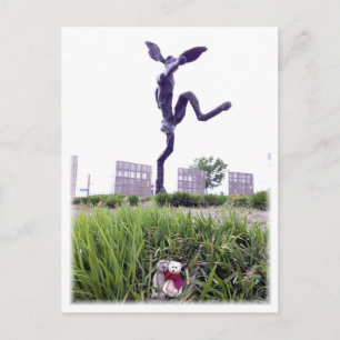 Franscious und Lennart Nijinski Hare Postcard Postkarte