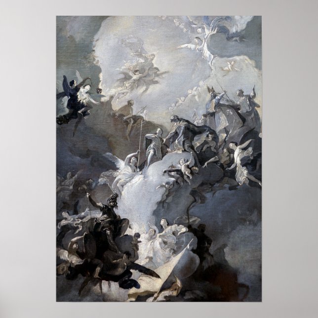 Franz Anton Maulbertsch Die Verherrlichung Poster (Vorne)