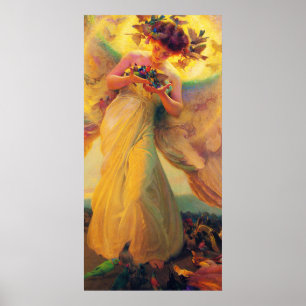 Franz Dvorak - Engel der Vögel - 1910 Poster
