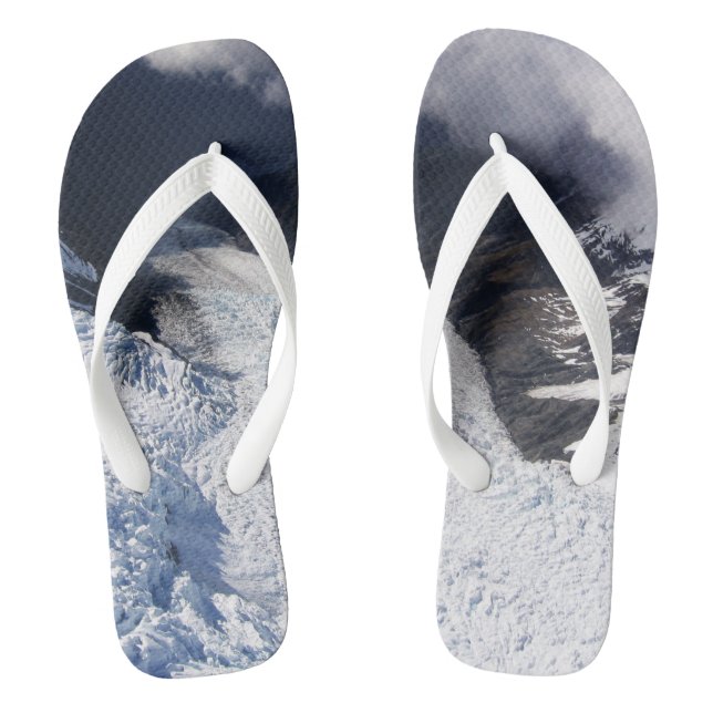 Franz Josef Glacier Aerial View, Neuseeland Flip Flops (Fußbett)