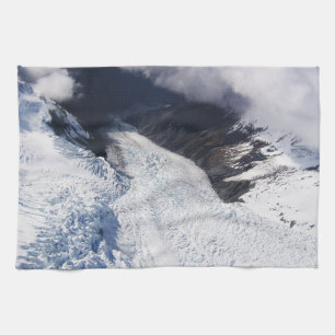 Franz Josef Glacier Aerial View, Neuseeland Geschirrtuch
