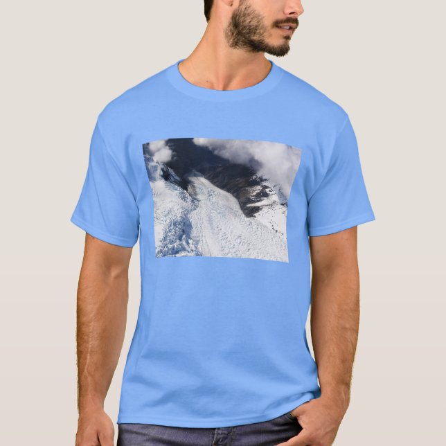 Franz Josef Glacier Aerial View, Neuseeland T-Shirt (Vorderseite)