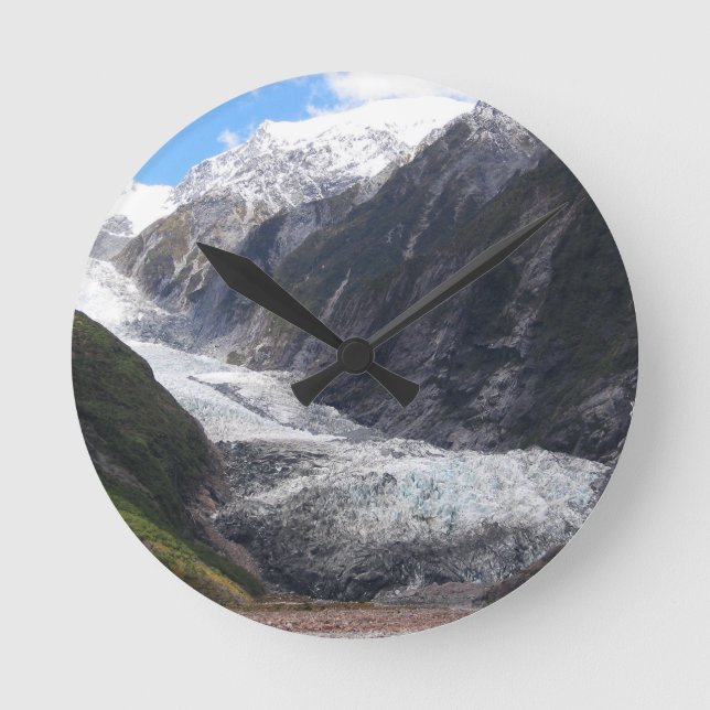 Franz Josef Glacier, Neuseeland Runde Wanduhr (Vorderseite)