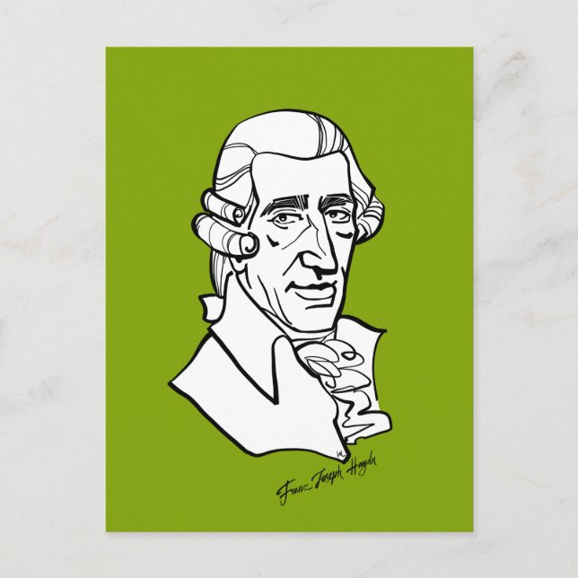 Franz Joseph Haydn Postkarte (Vorderseite)