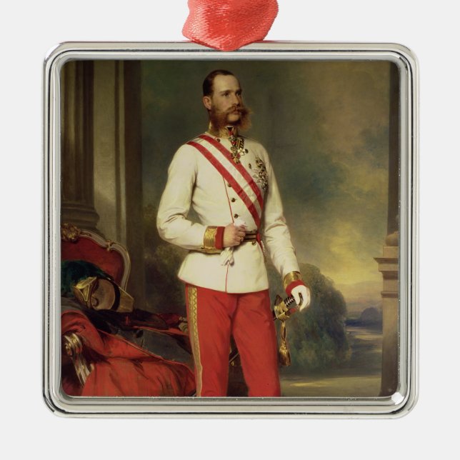 Franz Joseph I, Kaiser von Österreich Silbernes Ornament (Vorne)