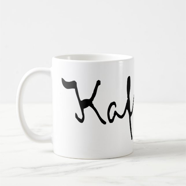 Franz Kafka Kaffeetasse (Links)