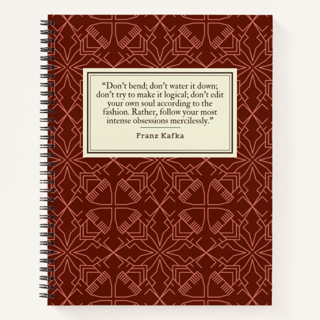 Franz Kafka Quote Writer's Notizbuch (Vorderseite)