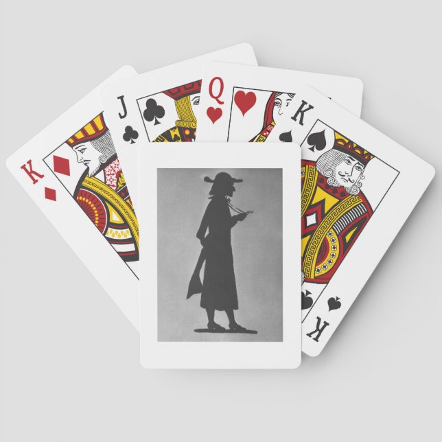 Franz Liszt (1811-86) als Abt (b/w Foto) Spielkarten (Rückseite)