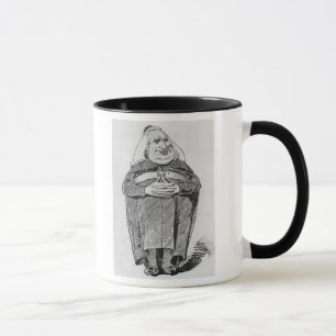 Franz Liszt (1811-86) als Abt, Karikatur von 'B Tasse