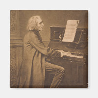 Franz Liszt am Klavier