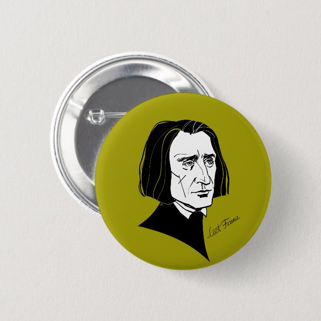 Franz Liszt Button (Vorne & Hinten)