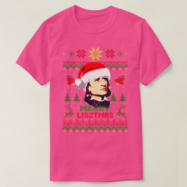Franz Liszt Merry Lisztmas T-Shirt (Design vorne)