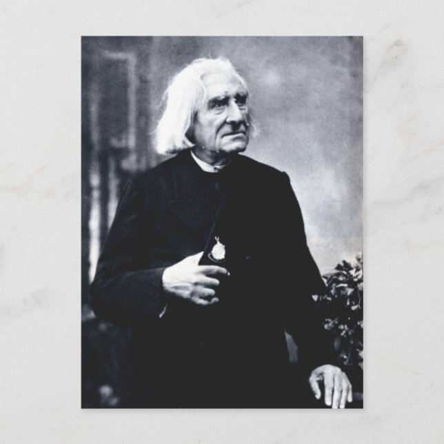 Franz Liszt Postkarte (Vorderseite)