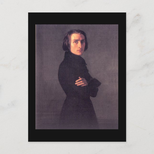 Franz Liszt Postkarte (Vorderseite)