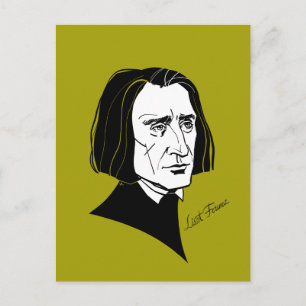 Franz Liszt Postkarte