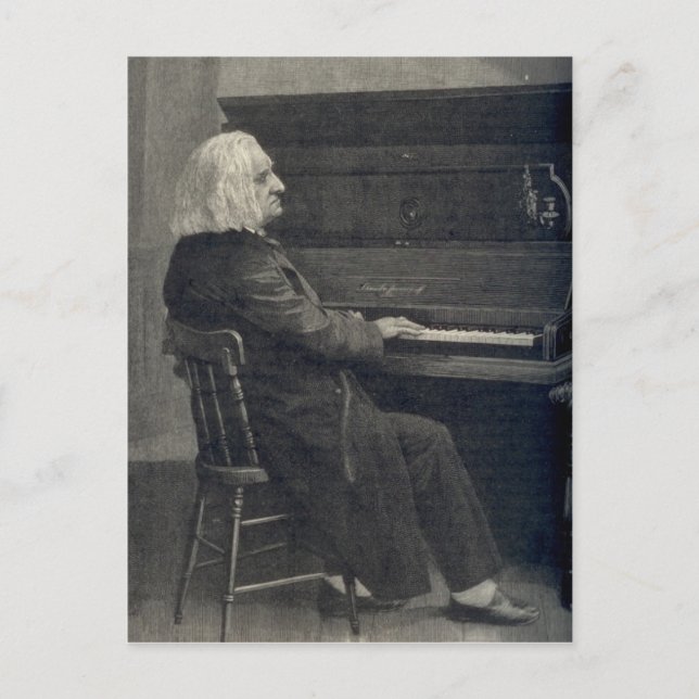 Franz Liszt Postkarte (Vorderseite)