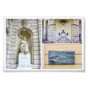 Franz-Liszt-Skulpturen-Collage Fotodruck