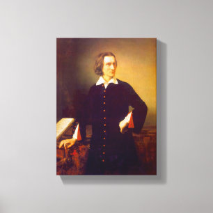 Franz Liszt von M. Barabas Wrapped Canvas Print Leinwanddruck