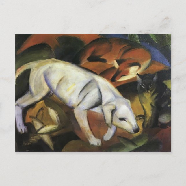 Franz Marc- A Dog Postkarte (Vorderseite)