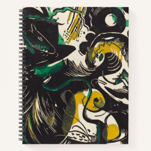 Franz Marc Abstrakt Genesis II Expressionismus Art Notizbuch
