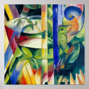 Franz Marc Berühmtes Malen von kleinen Bergziegen Poster