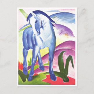 Franz Marc - Blaues Pferd I 1911 Pferderasse Postkarte