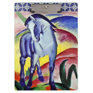 Franz Marc Blaues Pferd Vintage Kunstmalerei Klemmbrett