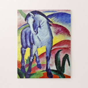 Franz Marc Blaues Pferd Vintage Kunstmalerei Puzzle