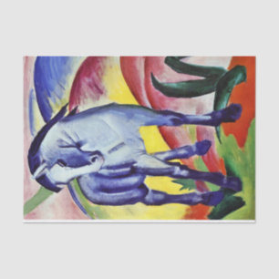 Franz Marc Blue Horse Vintages Kunstwerk Seidenpapier