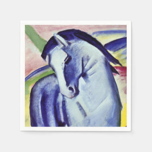 Franz Marc Blue Horse Vintages Kunstwerk Serviette