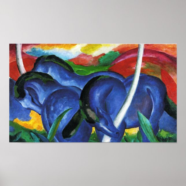 Franz Marc Blue Horses Poster (Vorne)