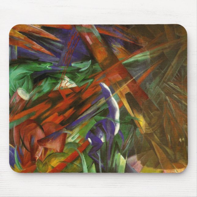 Franz Marc - das Schicksal der Tiere Mousepad (Vorne)