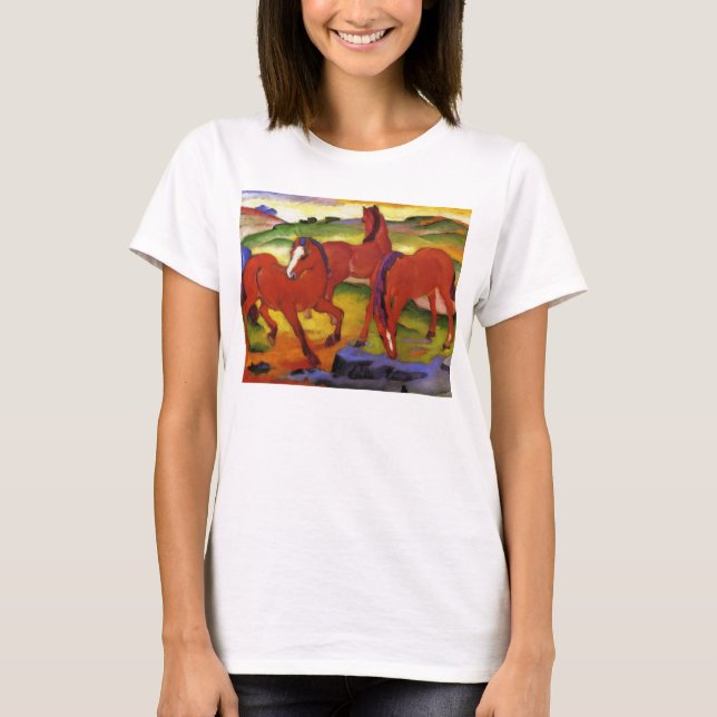 Franz Marc, der PferdeT - Shirt weiden lässt (Vorderseite)