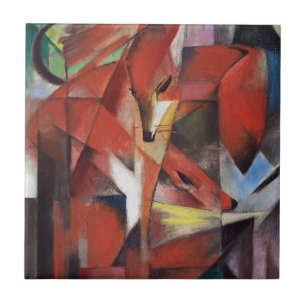 Franz Marc - Die Füchse, 1913 Fliese