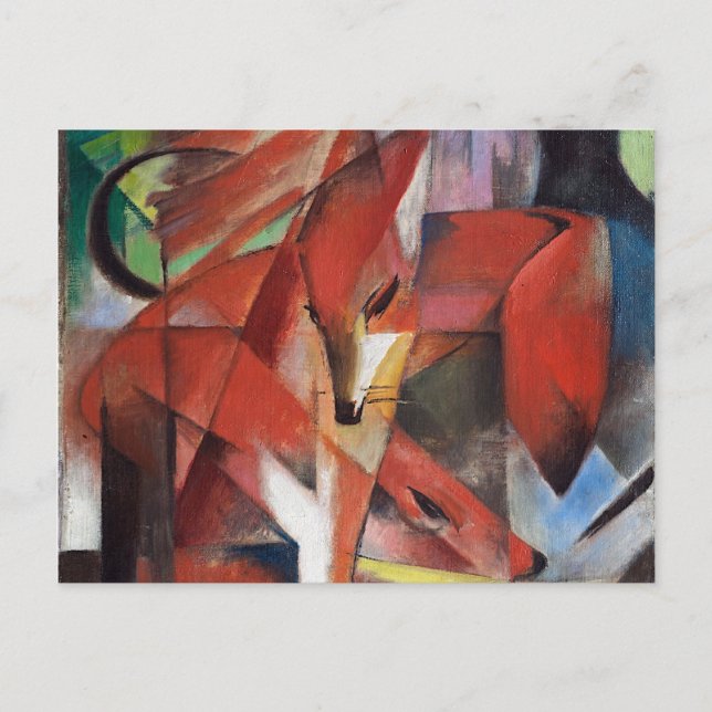 Franz Marc - Die Füchse, 1913 Postkarte (Vorderseite)