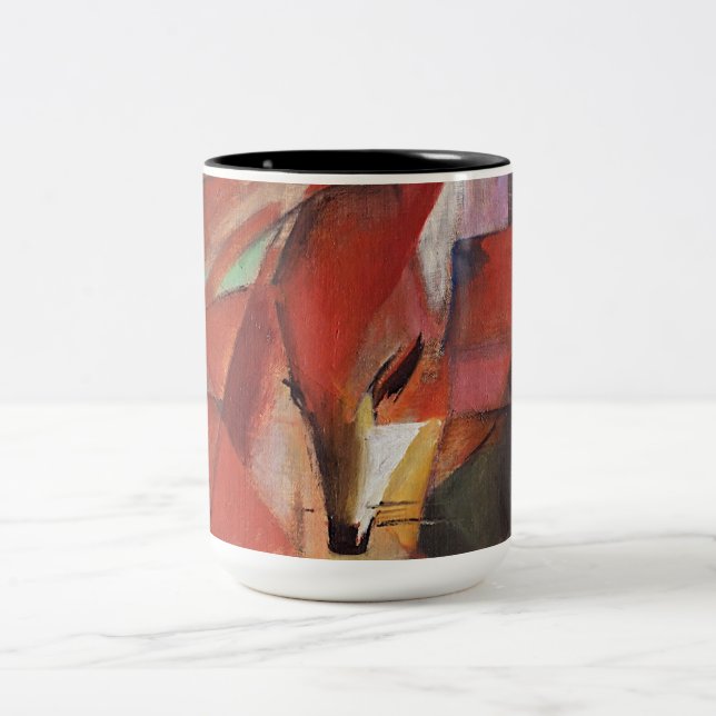 Franz Marc - Die Füchse, 1913 Zweifarbige Tasse (Mittel)