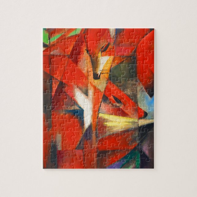 Franz Marc die Füchse Puzzle (Vertikal)