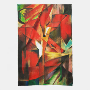 Franz Marc Die Füchse Rotfuchs Deutscher Expressio Handtuch