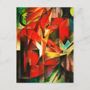 Franz Marc Die Füchse Rotfuchs Moderne Kunst Maler Postkarte