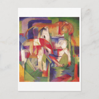 Franz Marc - Elefant Horse Cattle Winter 1913-14 Postkarte