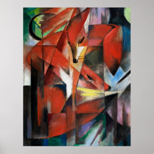 Franz Marc   Füchse (1913) Poster