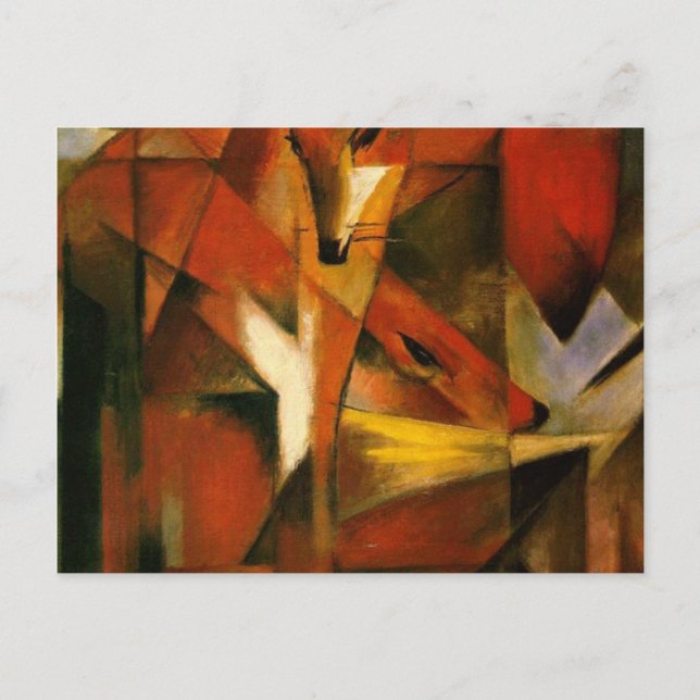 Franz Marc - Füchse Postkarte (Vorderseite)