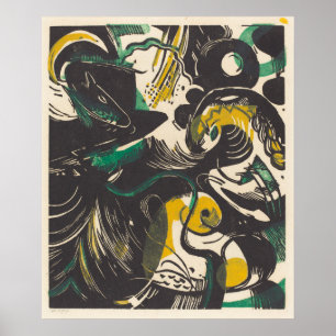 Franz Marc   Genesis II Schopfungsgeschichte II Poster