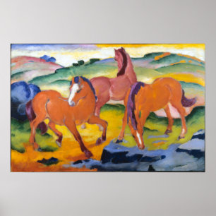 Franz Marc Grazing Pferde Poster