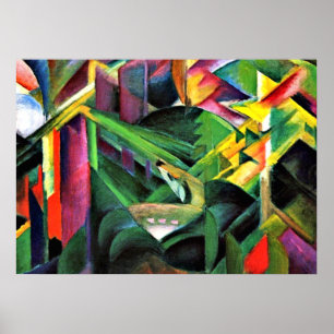 Franz Marc: Hirsche im Klostergarten Poster